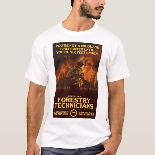 林業技術者のサポート Tシャツ (正面)