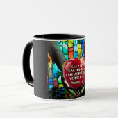 林檎の染みをglassedするキリスト教の聖書聖句 マグカップ (正面左)