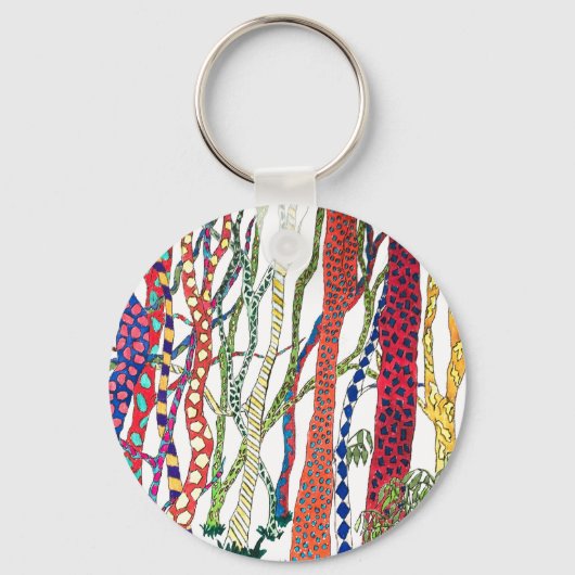 林熱狂するおもしろいカラフル キーホルダー (正面)