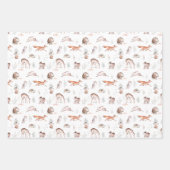 林素朴林動物ベビー包装紙 ラッピングペーパーシート (正面2)