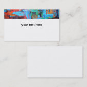 林道の絵を描縁ど抽象芸術 名刺 (正面/裏面)