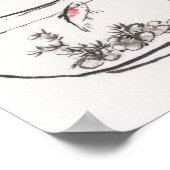 林里のアートプリント:猫とゴッドフィッシュ ポスター (角)