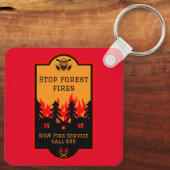 林野火災防止 キーホルダー (裏面)