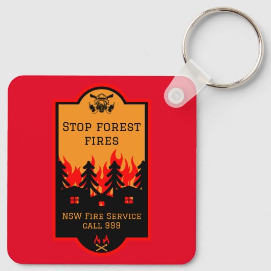林野火災防止 キーホルダー (裏面)