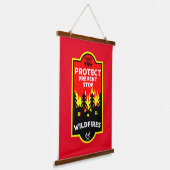 林野火災防止 吊り下げ型タペストリー (傾斜あり)