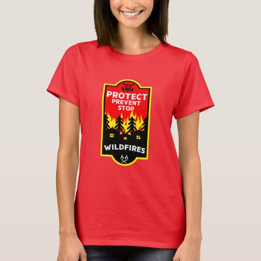 林野火災防止 Tシャツ (正面)