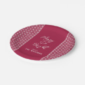 枚 | 朝野羽日本のの着物 ペーパープレート (アングル)