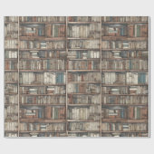 果てしなく続く本棚 ラッピングペーパー (フラット)
