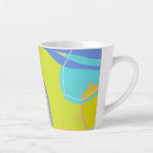 果オーガニック物のようなデザイン カフェラテマグ (右)