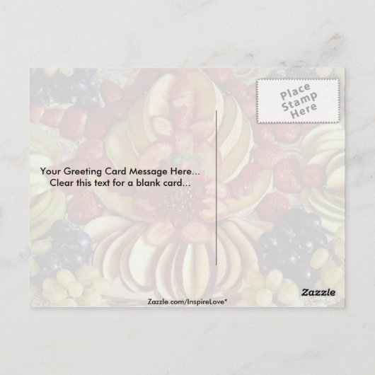 果ファンシー実プレート ポストカード (裏面)