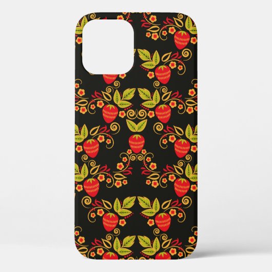 果伝統的ロシアの実模様 Case-Mate iPhoneケース (裏面)