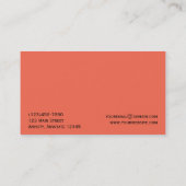 果実およびパパイヤのダマスク織の名刺 名刺 (裏面)