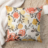 果実および花模様 クッション (ブランケット)