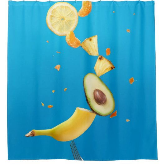 果実かわいらし シャワーカーテン (正面)