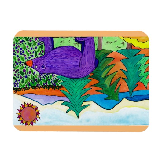 果実くま マグネット (横)