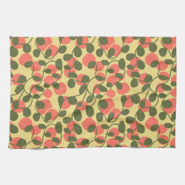 果実とつる植物 キッチンタオル