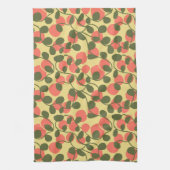 果実とつる植物 キッチンタオル (縦)