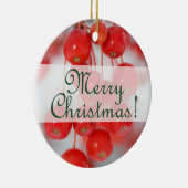果実とのカスタムでメリーなレトロのクリスマス2016年 セラミックオーナメント (右)