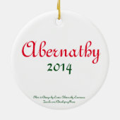 果実とのカスタムでメリーなレトロのクリスマス2016年 セラミックオーナメント (裏面)