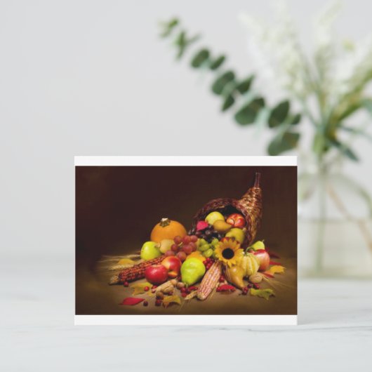 果実とグルメのコルヌコピア ポストカード (スタンド正面)