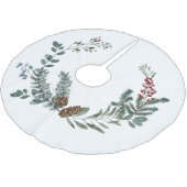 果実とピネコン ブラッシュドポリエステルツリースカート (アングル)