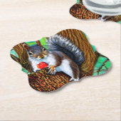 果実と木のリス–47566 ペーパーコースター (アングル)