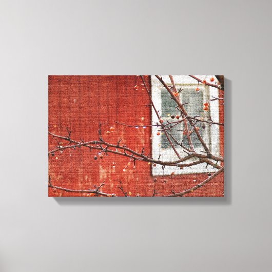 果実と納屋 キャンバスプリント (正面)