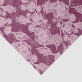 果実と花紫色の花柄 薄葉紙 (詳細)