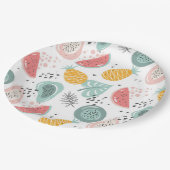 果実と葉 ペーパープレート (アングル)