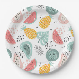 果実と葉 ペーパープレート