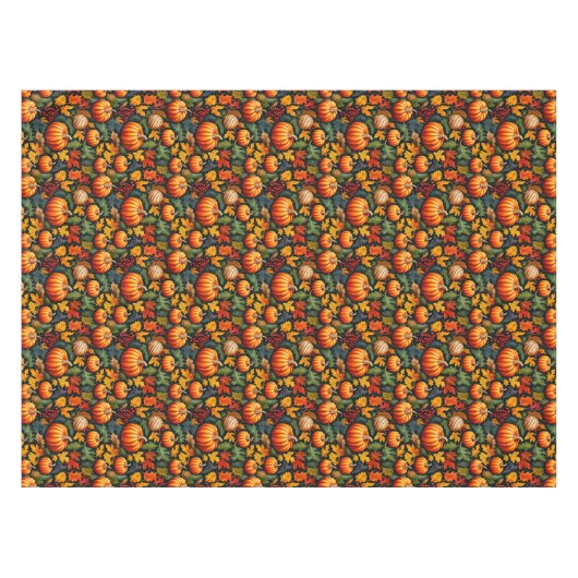 果実と離れのカボチャ テーブルクロス (正面(横))