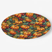 果実と離れのカボチャ ペーパープレート (アングル)