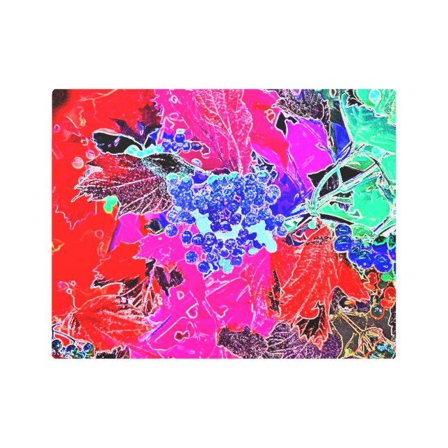 果実と離れ メタルプリント (正面)