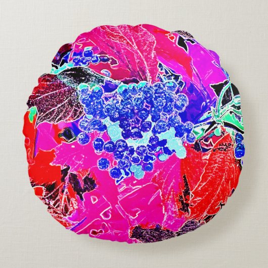 果実と離れ ラウンドクッション (正面)