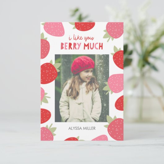 果実のかわいい教室のバレンタイン 招待状 (スタンド正面)