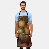 果実のバスケット エプロン (着用した状態)