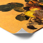 果実のバスケット,カネストラ・ディ・フルーッタバイカラヴァッジョ ポスター (角)