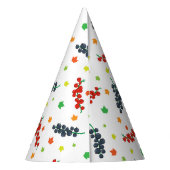 果実のパターン，レッドベリー，ブルーベリー，果実 パーティーハット (裏面)