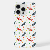 果実のパターン，レッドベリー，ブルーベリー，果実 iPhoneケース (裏面)