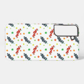 果実のパターン，レッドベリー，ブルーベリー，果実 SAMSUNG GALAXYケース (裏面横)