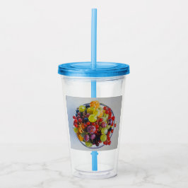 果実のボウル – 超現実的な果実の静止寿命 アクリルタンブラー