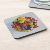 果実のボウル – 超現実的な果実の静止寿命 コースター (左側)