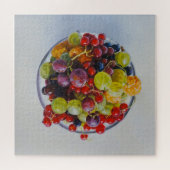 果実のボウル – 超現実的な果実の静止寿命 ジグソーパズル (横)