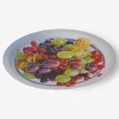 果実のボウル – 超現実的な果実の静止寿命 ペーパープレート (アングル)