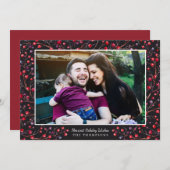 果実のメリーな休日の写真カード シーズンカード (正面/裏面)