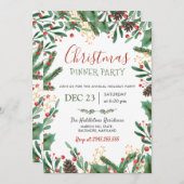 果実のメリークリスマス|の冬休みのパーティー 招待状 (正面/裏面)