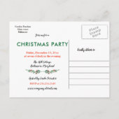 果実のメリークリスマス|の冬休みのパーティー 案内ポストカード (裏面)