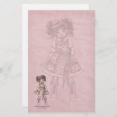 果実のロリータのゴシック様式文房具 便箋 (正面/裏面)