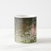 果実の写真のマグの冬の雪 コーヒーマグカップ (中央)