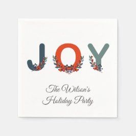 果実の喜びのクリスマスの果実の休日のパーティ スタンダードカクテルナプキン